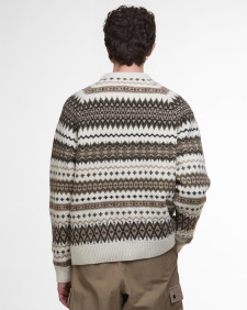 Hase Fair Isle Crew Neck Jumper Whisper White