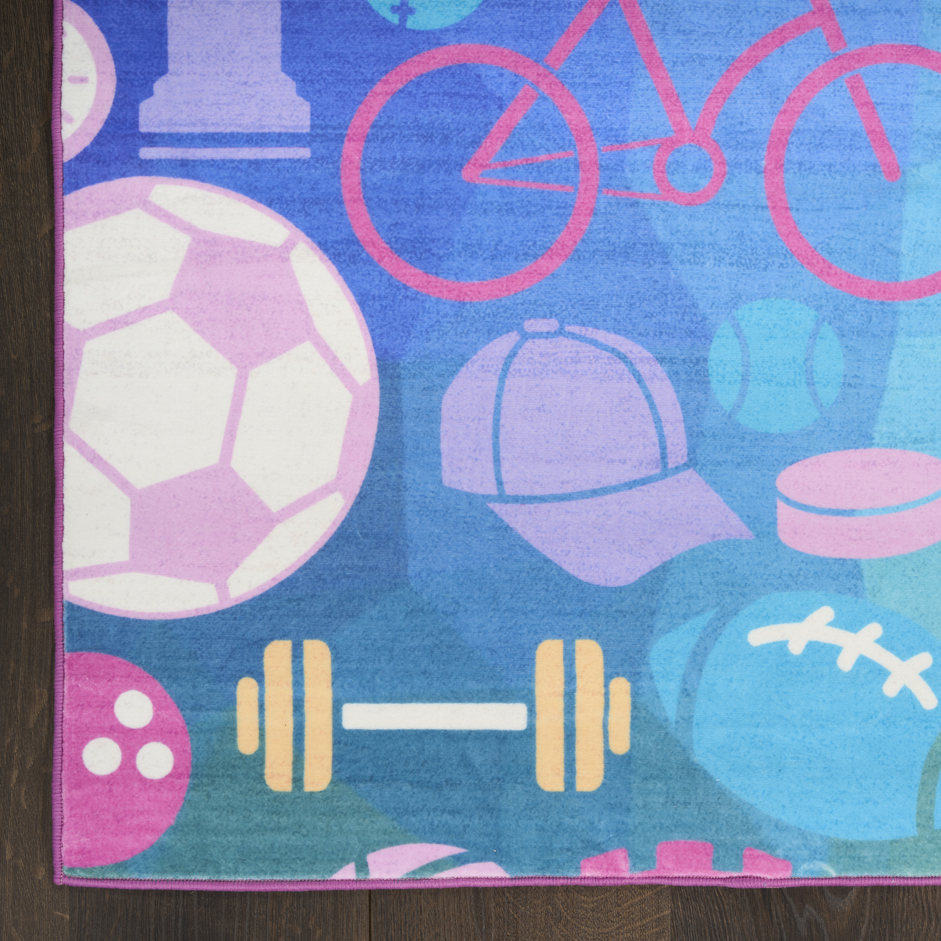 Nourison Imagination 3'5" x 5' Purple Kids Indoor Rug