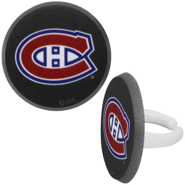 NHL® Team Puck Cupcake Rings