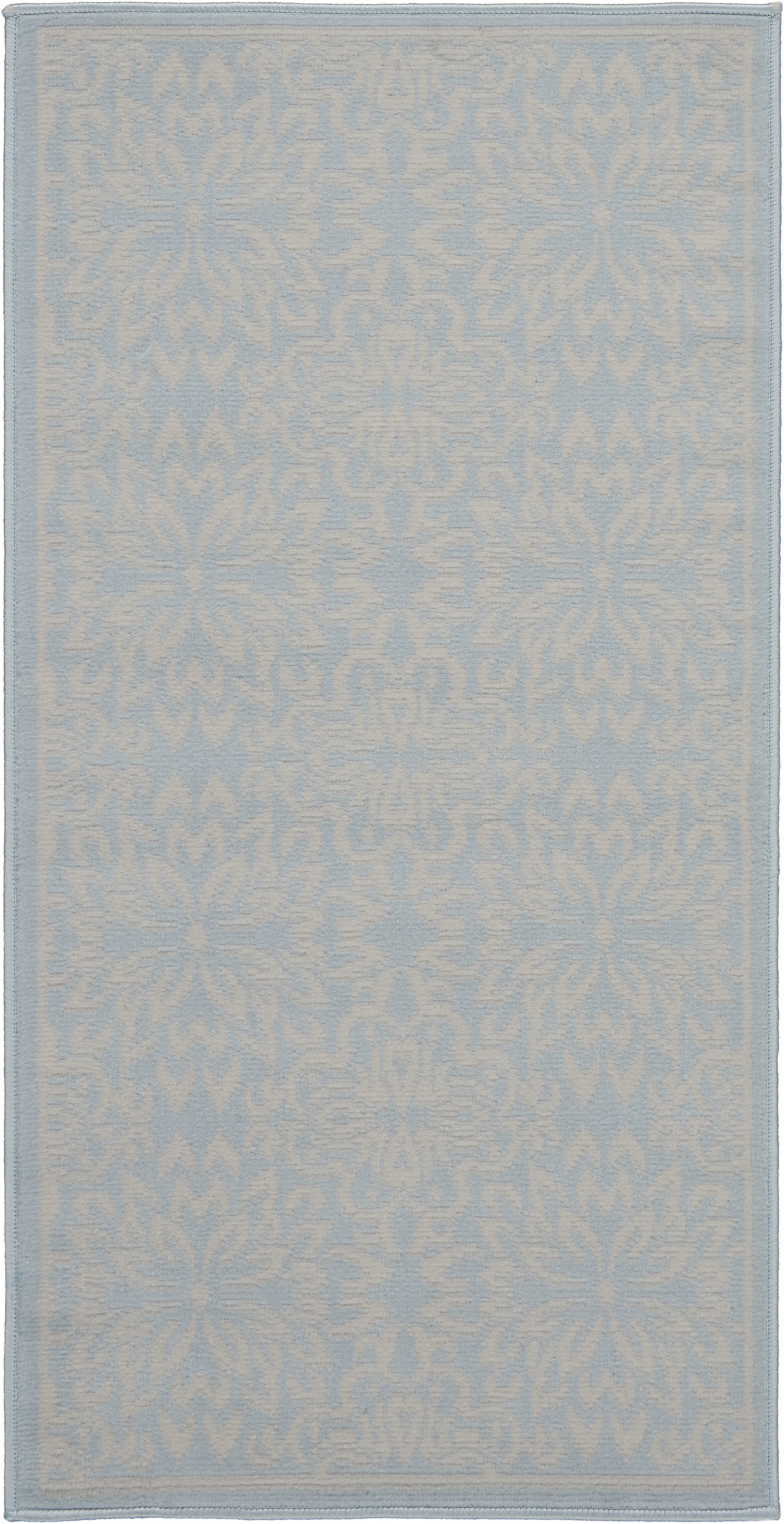 Nourison Jubilant 2' x 4' Ivory Light Blue Farmhouse Indoor Rug