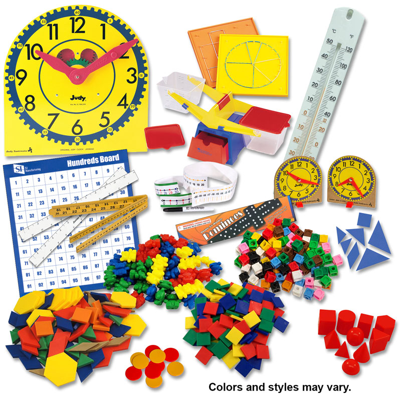 Manipulative Kit K3 (Basic Plastic Pattern Blocks, Judy Clock