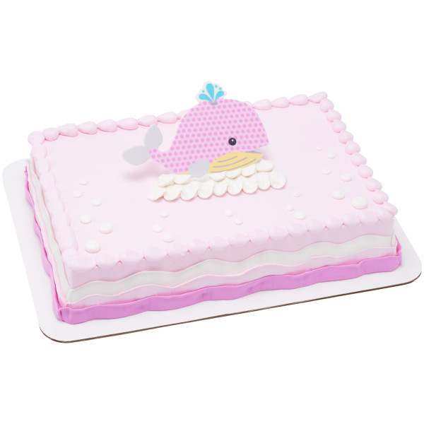 Large Pink Baby Whale Sweet Décor® Edible Decorations