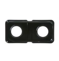 Gas Range Double Drip Pan - Left - Black Porcelain — Model #: WB34K10010 Gas Range Double Drip Pan - Left - Black Porcelain — Model #: WB34K10010