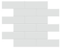Studio Fog 2×6 Brick Mosaic Glossy