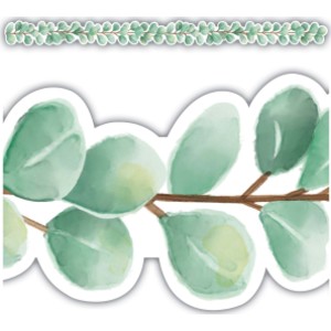 Eucalyptus Die Cut Border Trim, 35 Feet