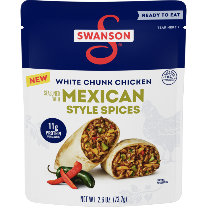 Mexican Style Spices White Chunk Fully Cooked Chicken
