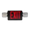 Exit Combo Unit Single- or Double-Facing Red or Green Lettering Black
