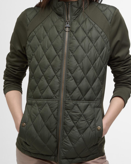 Edda Quilted Sweatshirt Olive