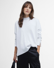Kaylee High-Neck Jumper Classic White