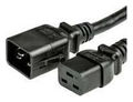 SJT Locking Power Cord 20A 250V C19 to C20 10 ft. Black