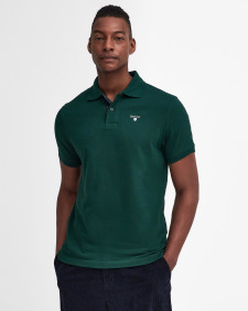 Tartan Pique Polo Shirt Seaweed