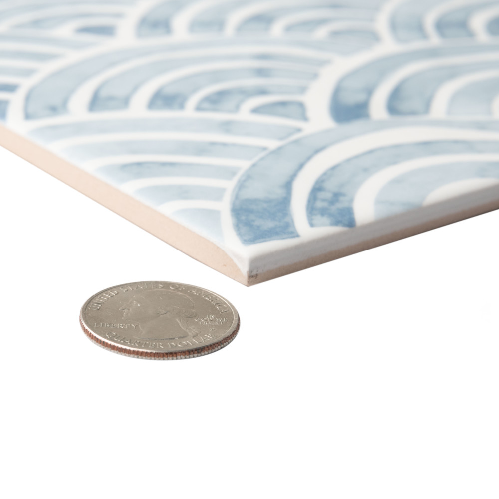 Berta Escalas 7-7/8 in. x 7-7/8 in. Ceramic Wall Tile