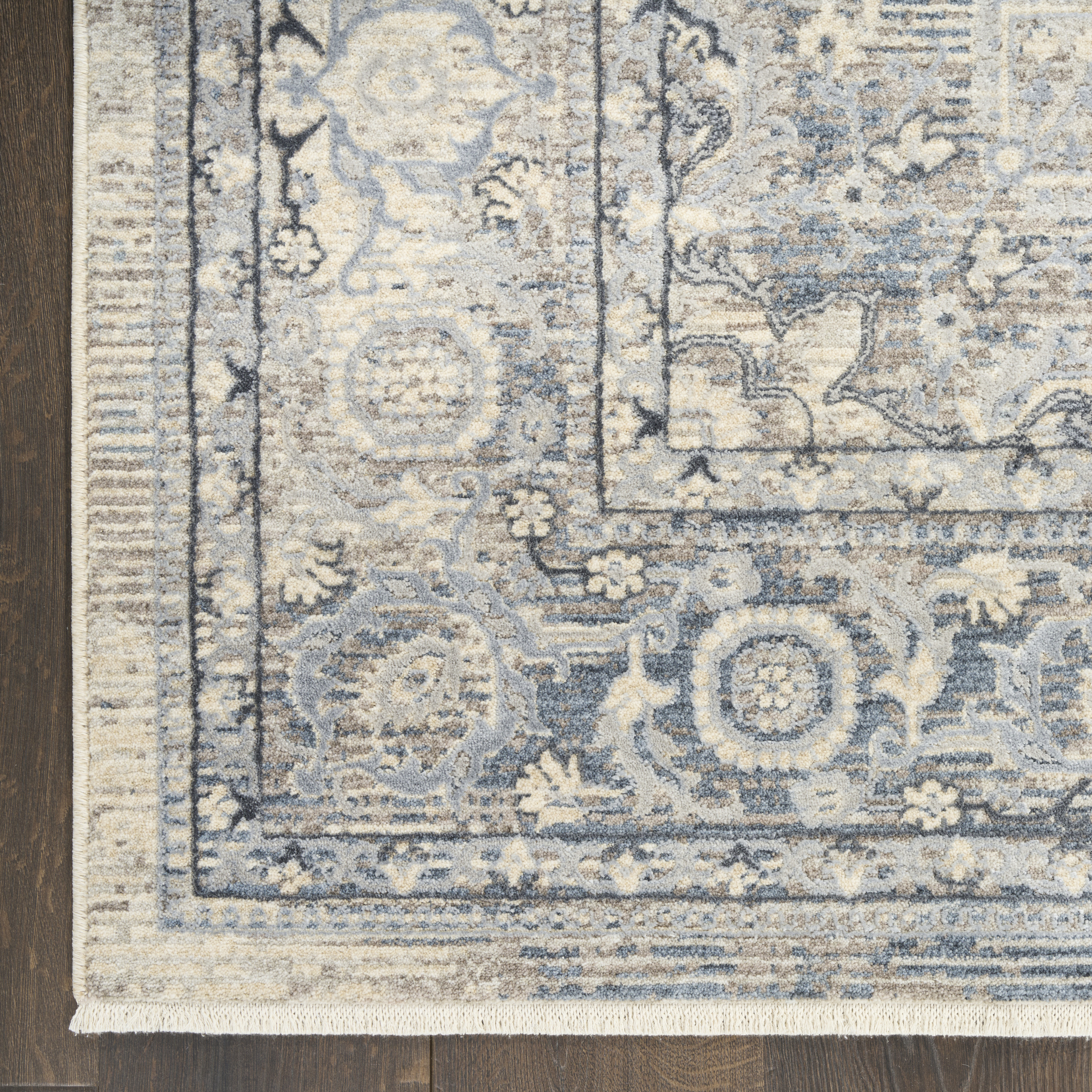 Nourison Sultana 7'10" x 10'2" Ivory Blue Vintage Indoor Rug