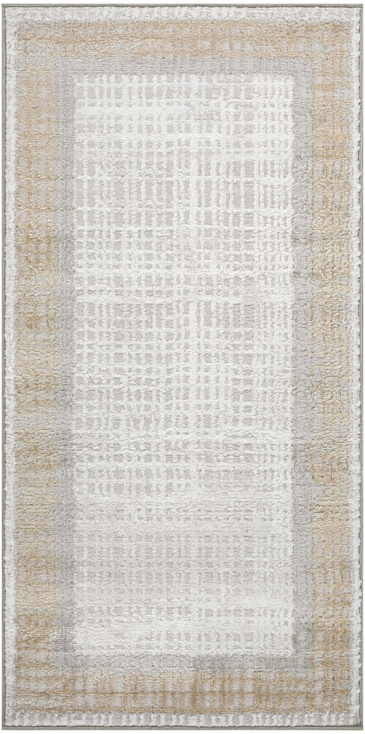 Nourison Dekor 2' x 4' Grey Modern Indoor Rug
