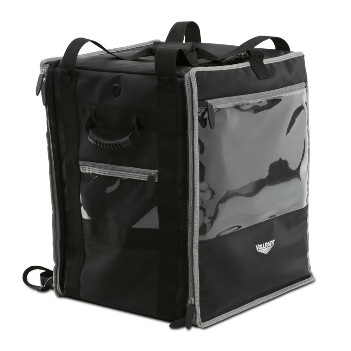 3-Series insulated tower bag with wire insert, backpack straps and headrest strap