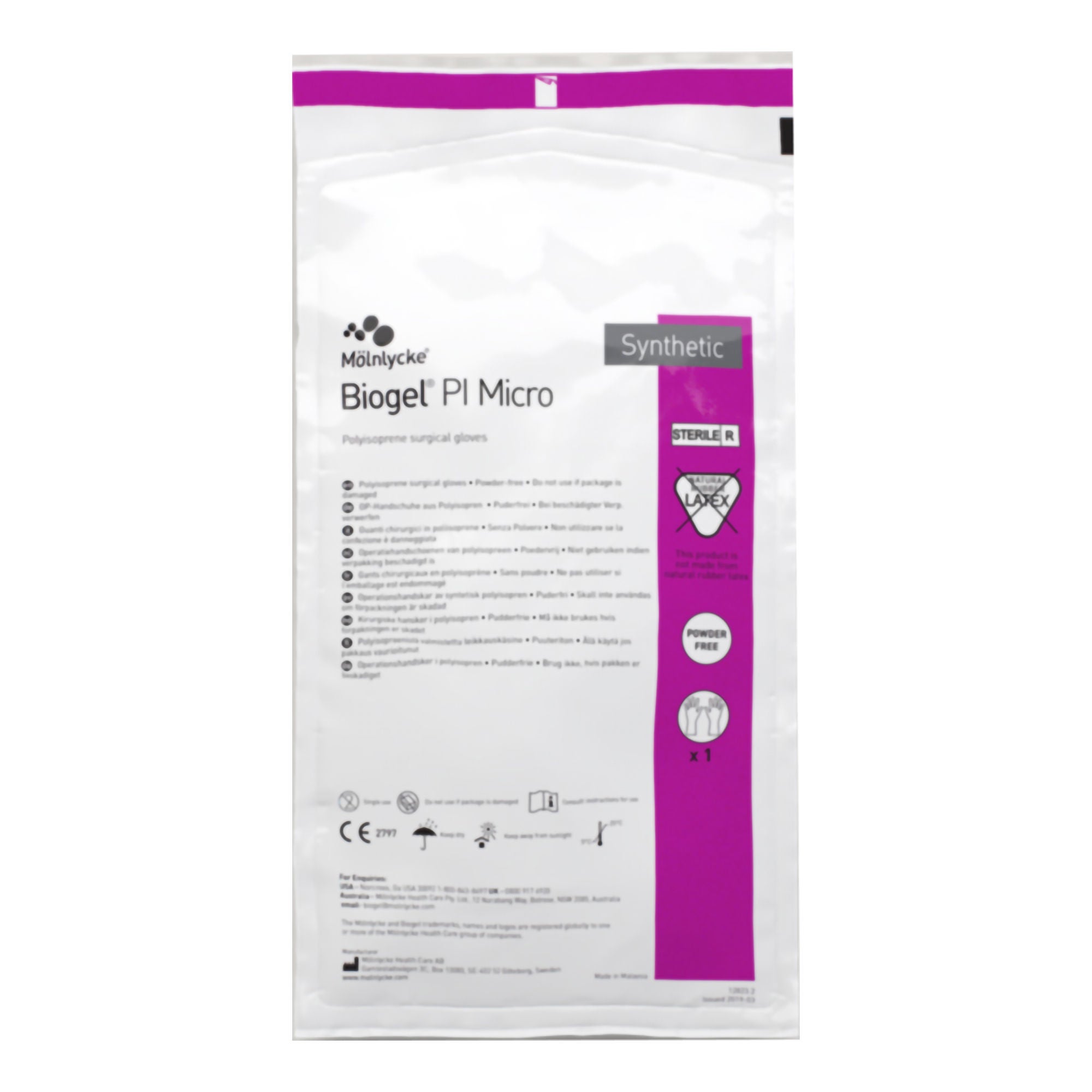 Biogel® PI Micro Polyisoprene Surgical Glove, Size 6, Straw
