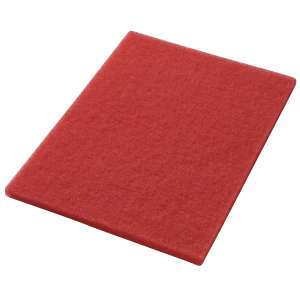 Americo, Buff, Red, 14"x24" Rectangle Floor Pad