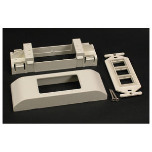 Device Bracket and Frame Fitting, Steel, Ivory, 2-1/16 in. O.D., 6 in. L