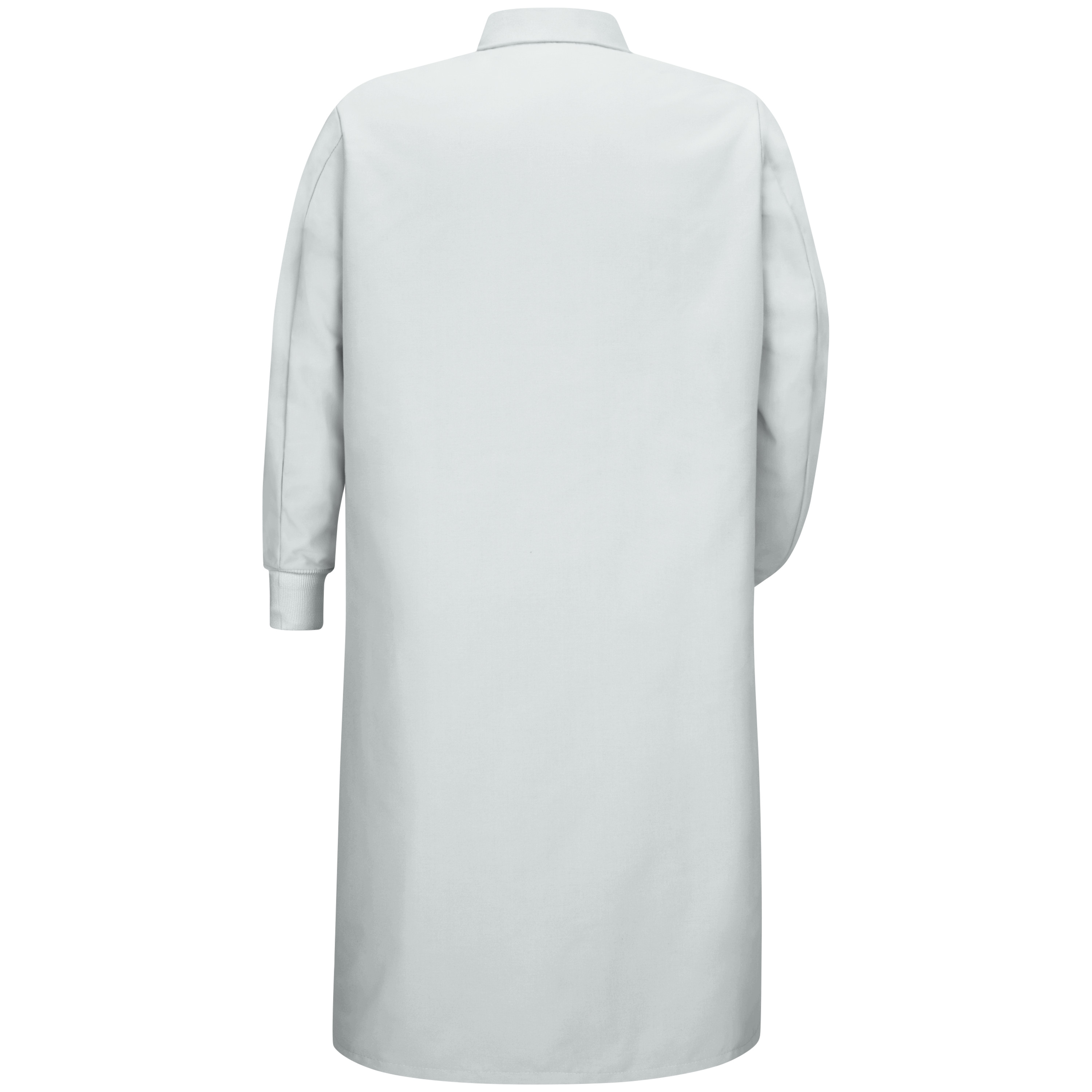 Red Kap Gripper-Front Spun Polyester Pocketless Butcher Coat with Knit Cuffs - Picture 9 of 9