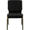 HERCULES Series 18.5''W Stacking Church Chair in Purple Fabric - Gold Vein Frame - Picture 43 of 140