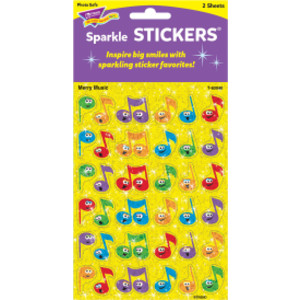Merry Music Sparkle Stickers&reg;, 72 ct