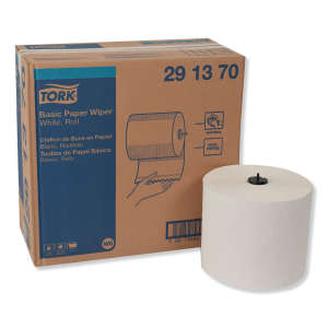 Tork, W6 Basic Compostable, 1 ply, 7.68"x13800", Paper, General Purpose Wipers, White