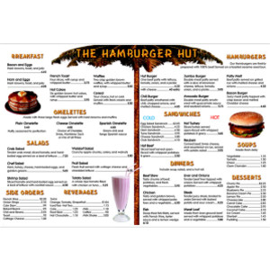 Menu Math: The Hamburger Hut Book, 6 Extra Menus