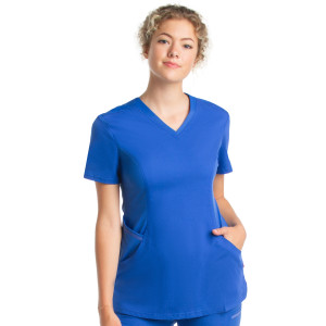 Urbane Ultimate V-Neck Scrub Top for Women: 2 Pocket, Contemporary Slim Fit, Luxe Soft Stretch Fabric, Medical Scrubs 9076-