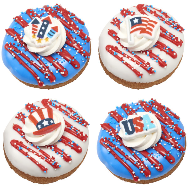 Red, White and Blue Nonpareils