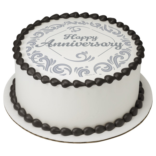 Silver Anniversary PhotoCake® Edible Image®