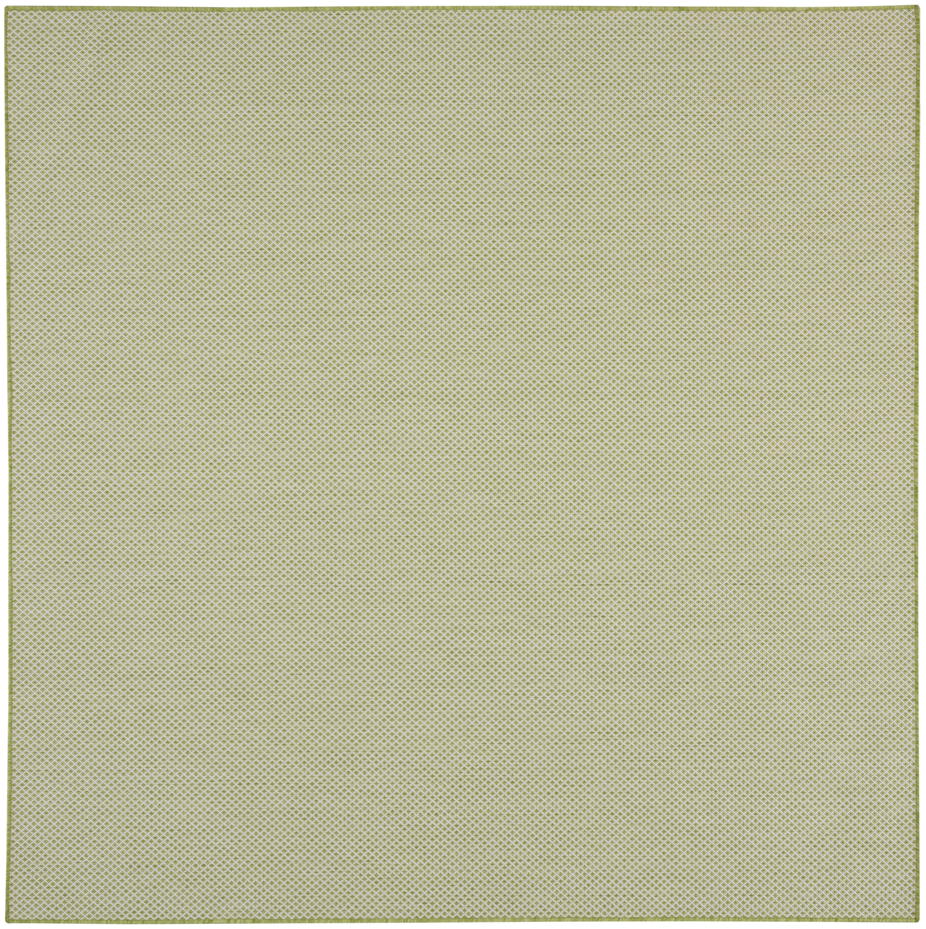 Nourison Courtyard 8' x Square Ivory Green Modern Rug