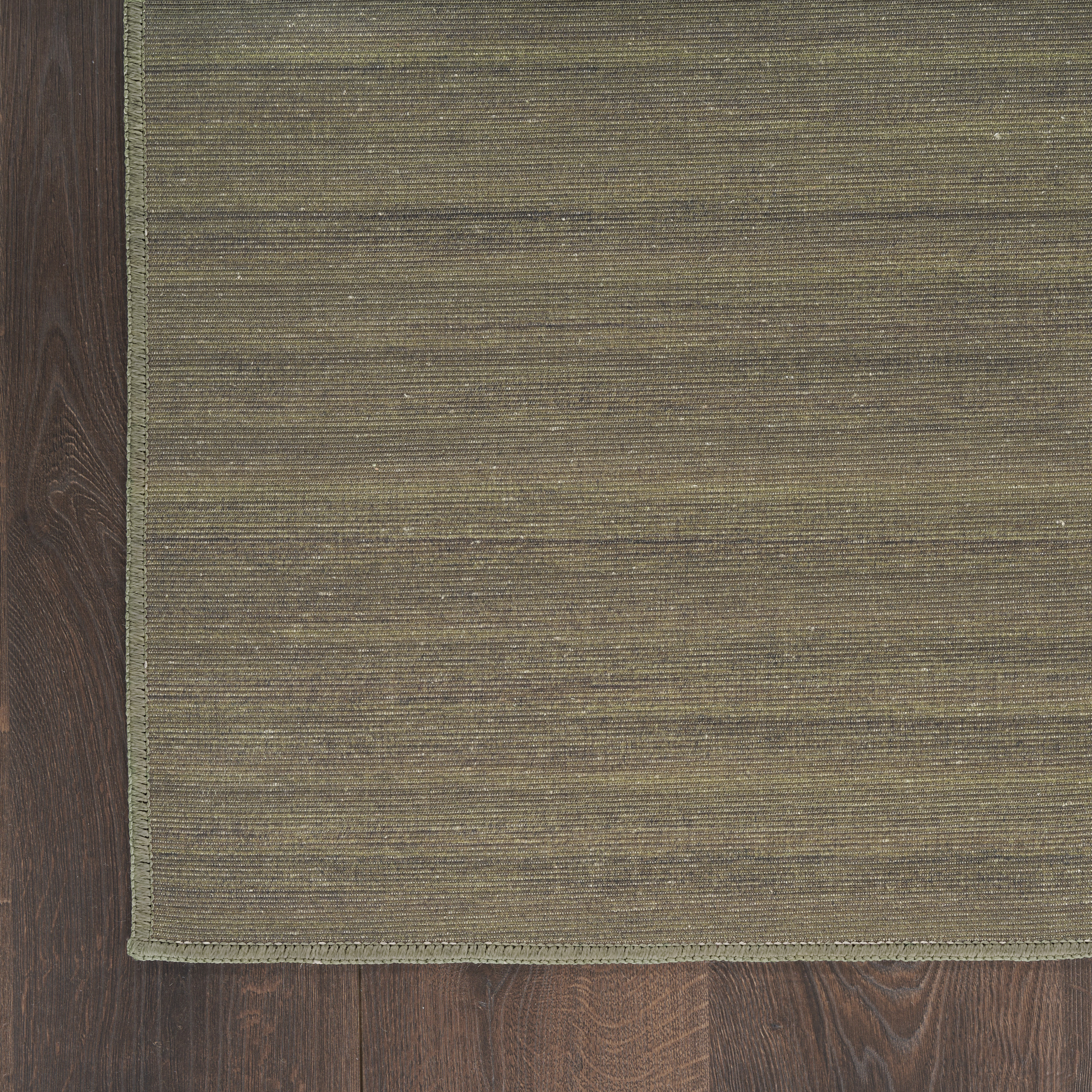 Nourison Washable Essentials 5'3" x 7'3" Green Modern Indoor Rug