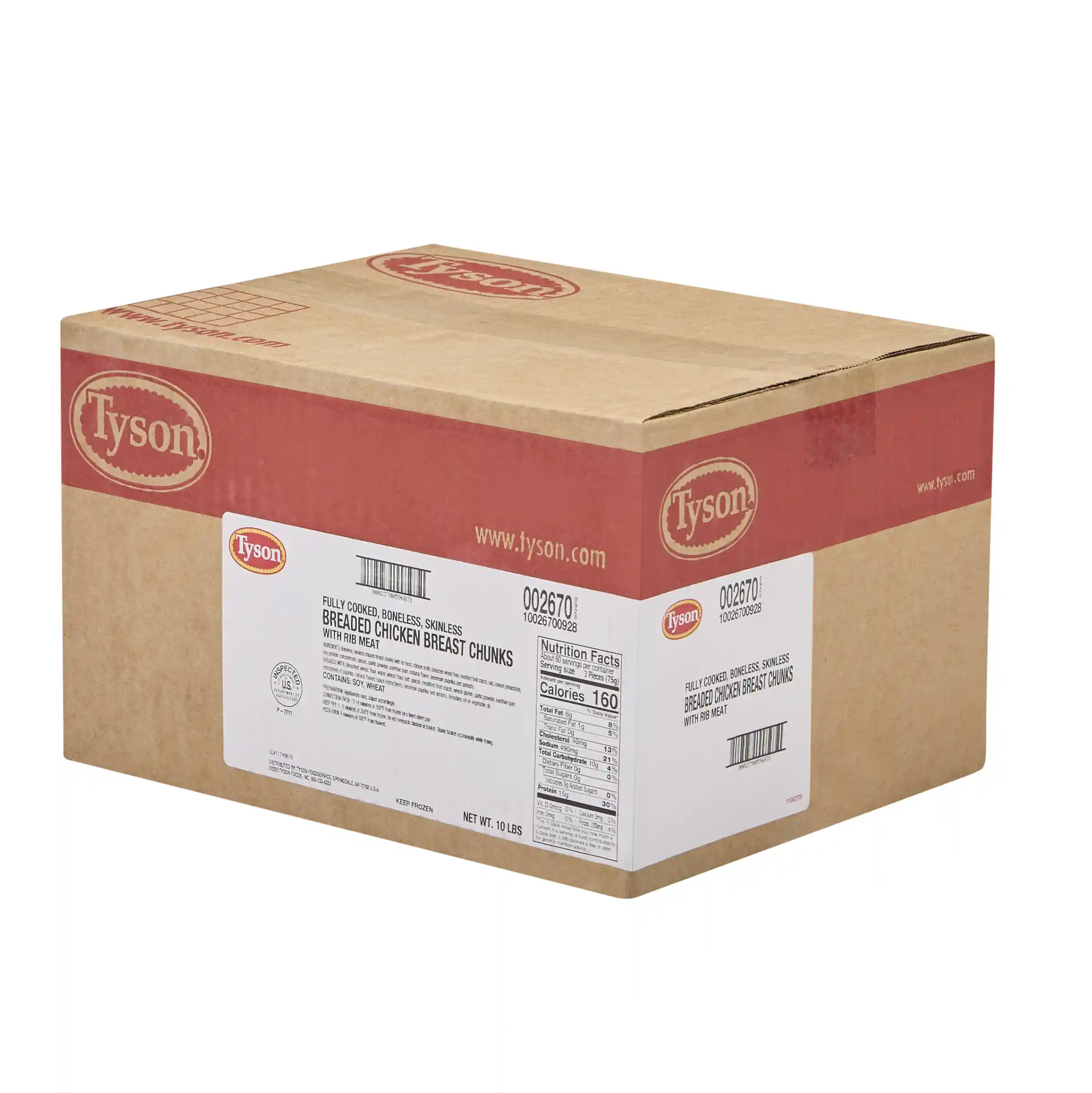 Tyson® Fully Cooked Breaded Chicken Breast Chunks_image_5