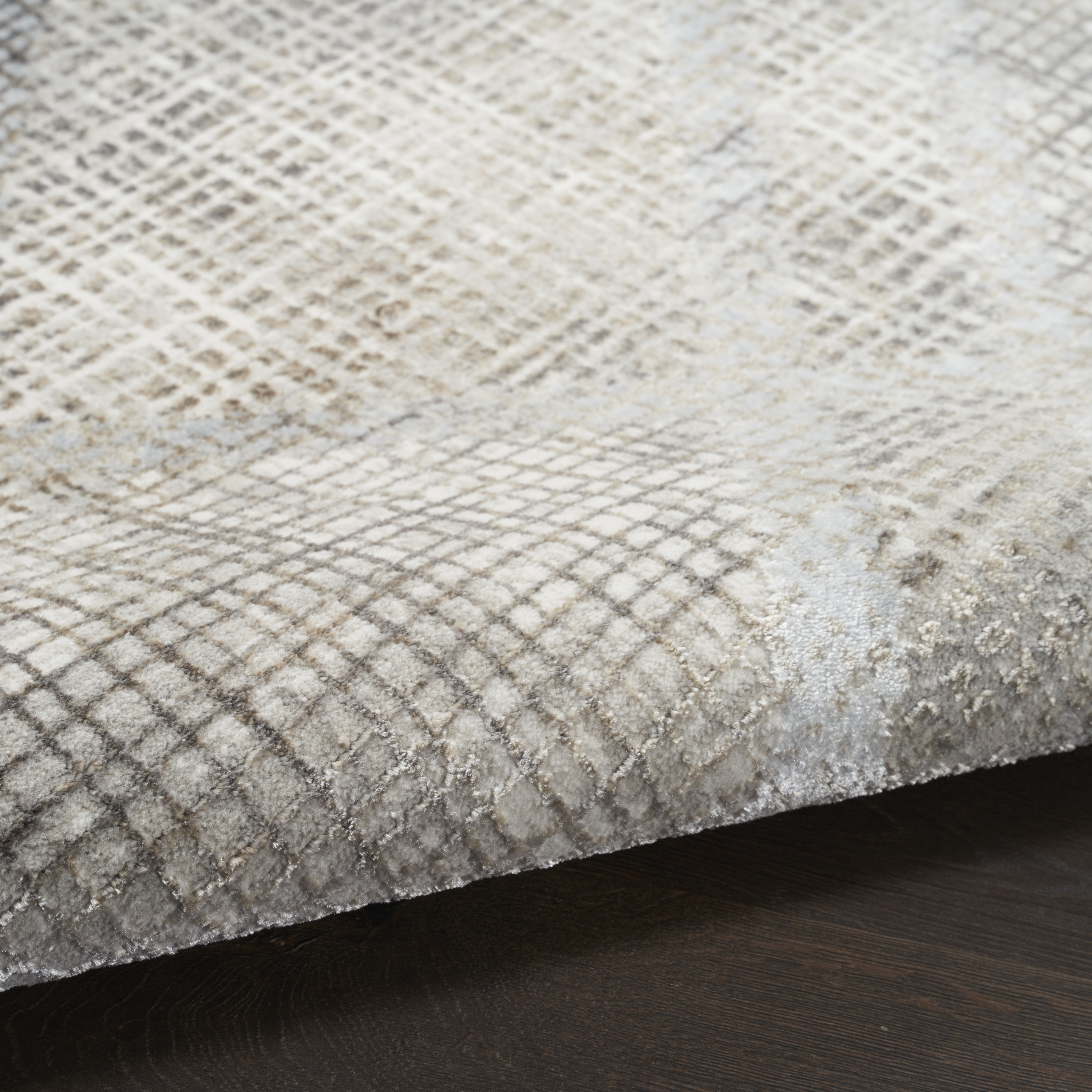 Nourison Sparkle 5'3" x 7'3" Grey Modern Indoor Rug