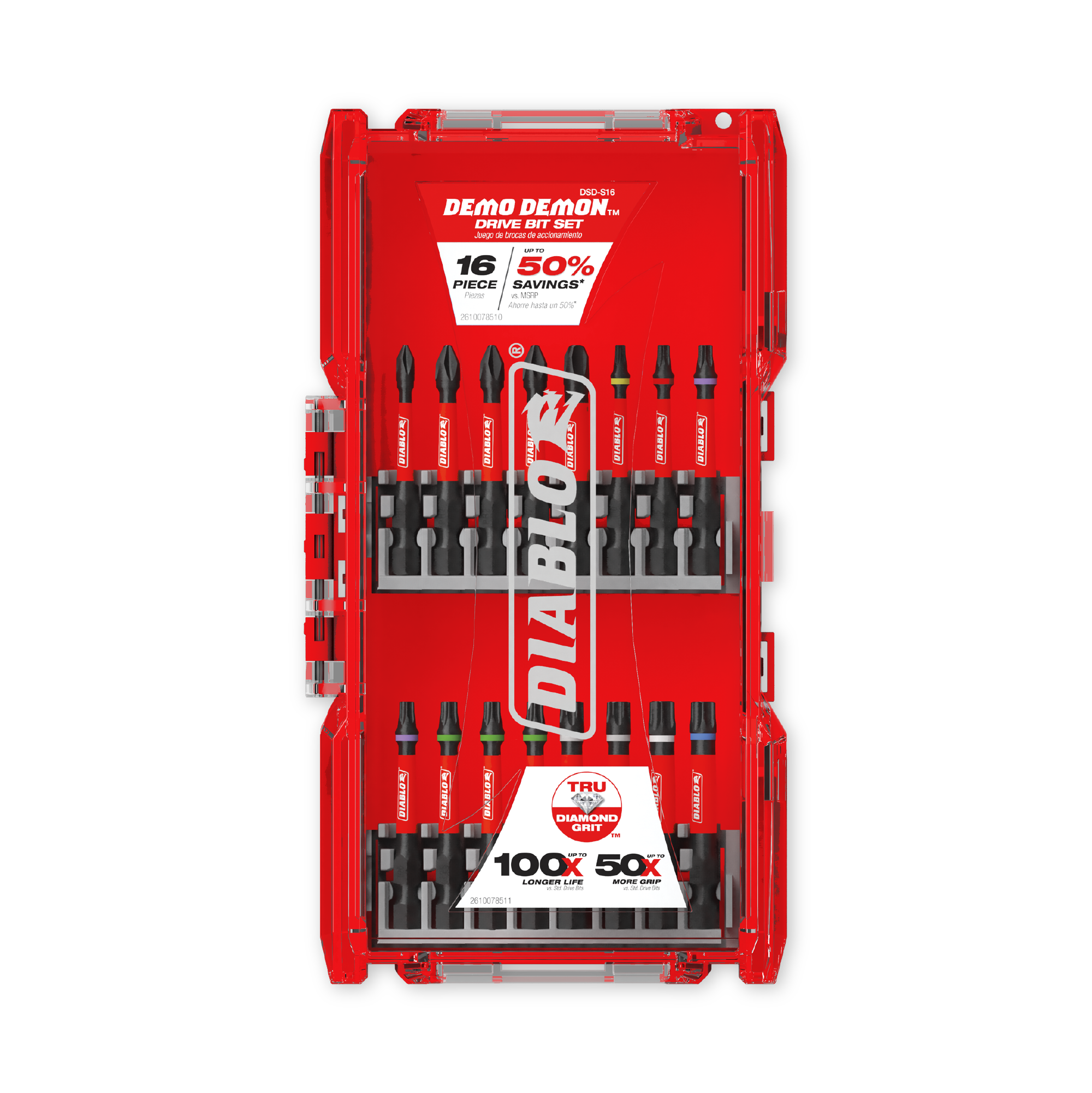 Diablo Demon Drive Bit Set in its retail packaging, ready for the job box or tool bag