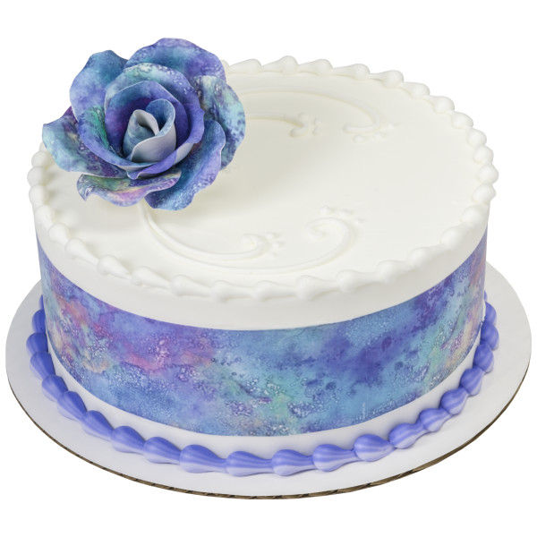 Painted Colors Printed Rose Assortment Gum Paste Flowers