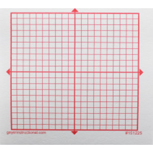 Graphing 3M Post-it&reg; Notes, XY Axis, 20 x 20 Square Grid, 4 Pads