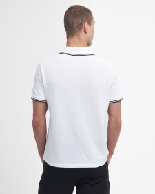 Evan Short-Sleeved Polo Shirt Classic White