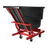 Rubbermaid Commercial, Self-Dumping Hopper, Tilt Truck, 27 cu ft, Black