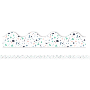 Simply Sassy White Terrazzo Deco Trim&reg;, 37 Feet