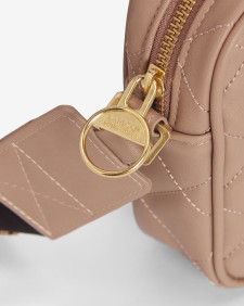 Sloane Quilted Crossbody Bag Camel