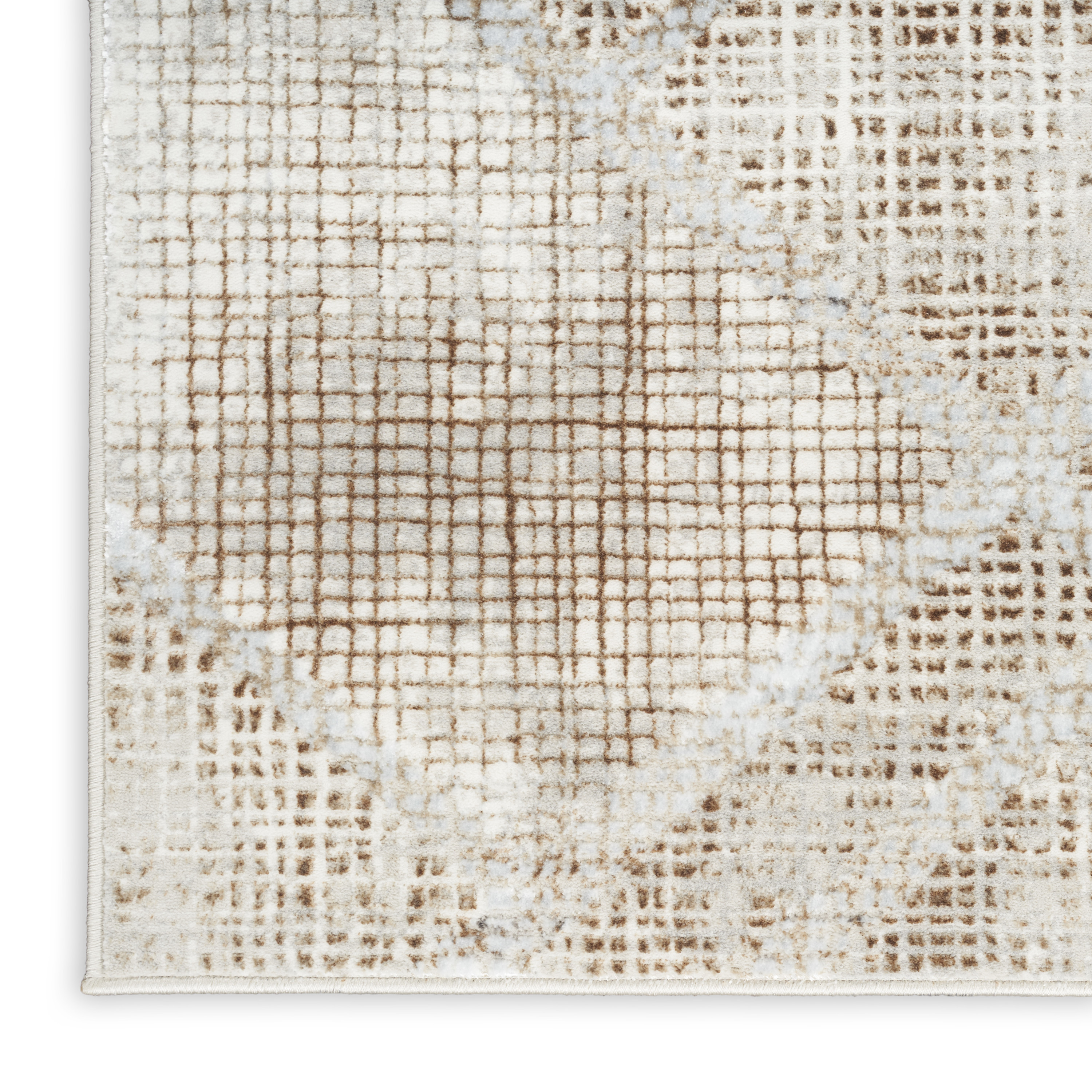Nourison Sparkle 5'3" x 7'3" Grey Mocha Modern Indoor Rug