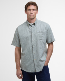 Nelson Regular Short-Sleeved Shirt Olive