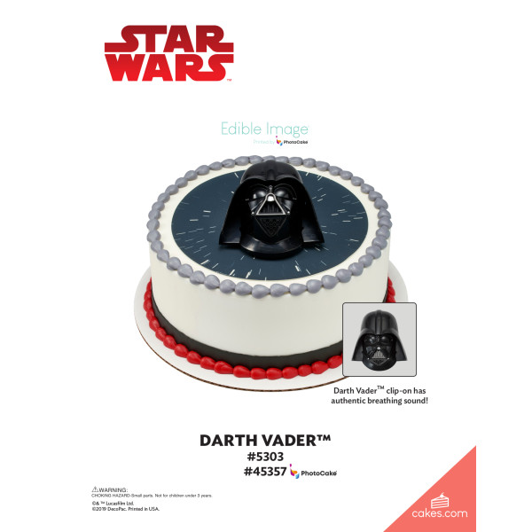 STAR WARS™ Darth Vader™ The Magic of Cakes® PhotoCake® Enhanced Round Background Page