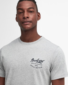 Script Graphic T-Shirt Grey Marl