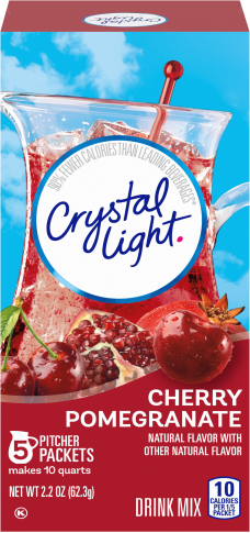 Crystallight More Products - Crystal Light Multiserve Sugar Free Cherry Pomegranate Drink Mix 2.2 oz Packet