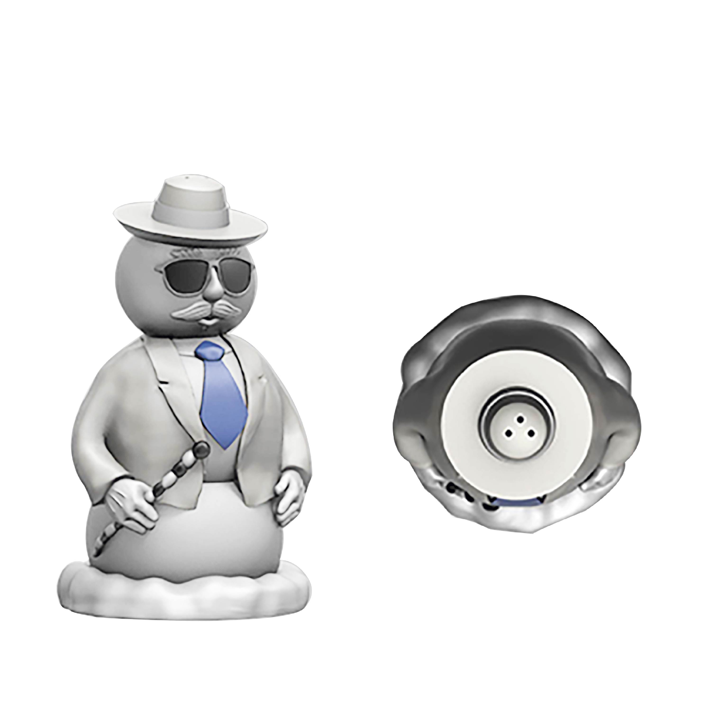 Christmas Collectibles Salt and Pepper Shaker Set, Elf & Snowman, 2-piece set slideshow image 3 Christmas Collectibles Salt and Pepper Shaker Set, Elf & Snowman, 2-piece set slideshow image 3