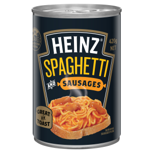  Heinz® Spaghetti and Sausages 420g 
