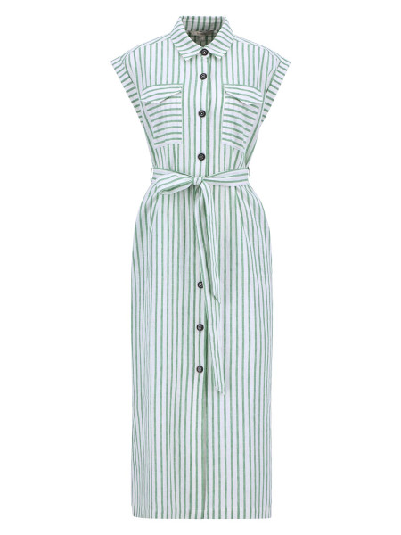 Abby Striped Midi Dress Abby Striped Midi Dress