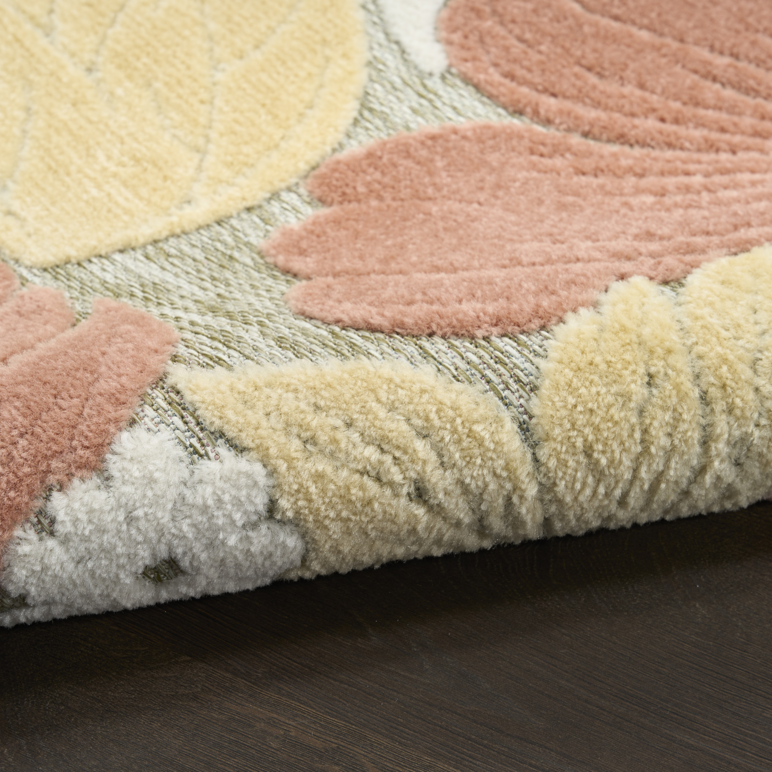 Nourison Aloha 7'10" x 10'6" Rose Modern Rug